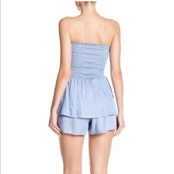 Nordstrom Red Strapless Smock Romper - Picture 10 of 12